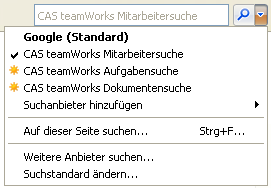 Suchfeld Browser
